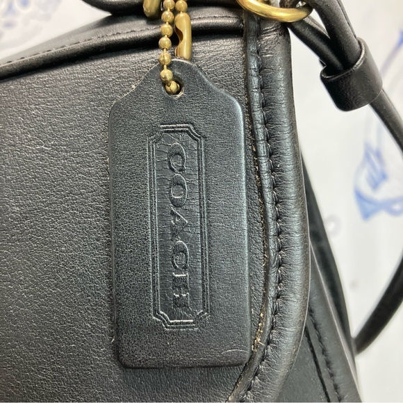 Vintage COACH REGINA Black Leather Crossbody Satchel Bag Handbag Purse 9983 - Picture 15 of 16